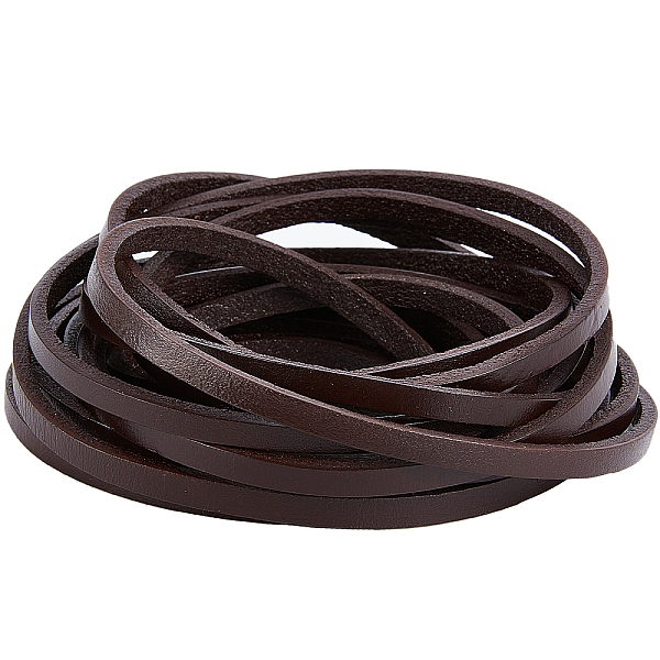 PandaHall Gorgecraft Flat Cowhide Leather Cord, for Jewelry Making, Coconut Brown, 5x3mm Cowhide Flat
PandaHall Gorgecraft Flat Cowhide Leather Cord, for Jewelry Making, Coconut Brown, 5x3mm Cowhide Flat
