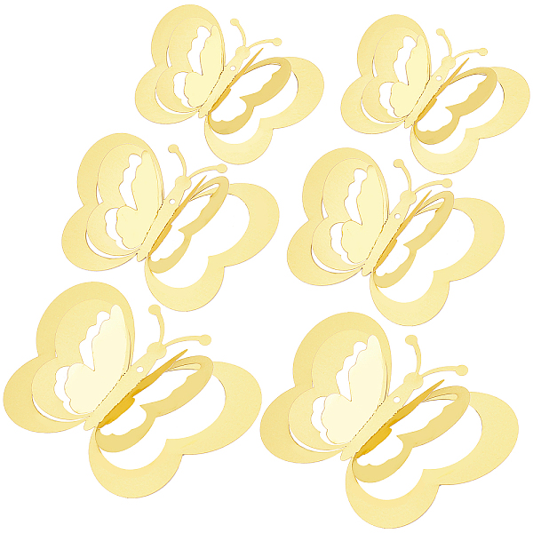 PandaHall CREATCABIN 3Set 3D Butterfly PVC Mirrors Wall Stickers, for Home Living Room Decoration, Goldenrod, 60~90x80~100x0.3mm, 3 set..., Gold
PandaHall CREATCABIN 3Set 3D Butterfly PVC Mirrors Wall Stickers, for Home Living Room Decoration, Goldenrod, 60~90x80~100x0.3mm, 3 set..., Gold