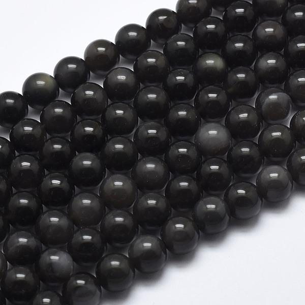 PandaHall Natural Ice Obsidian Beads Strands, Round, 8mm, Hole: 1mm, about 48pcs/strand, 39cm(15.5 inch) Obsidian Round Black
PandaHall Natural Ice Obsidian Beads Strands, Round, 8mm, Hole: 1mm, about 48pcs/strand, 39cm(15.5 inch) Obsidian Round Black
