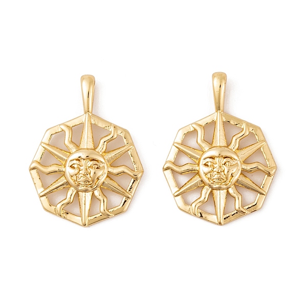 PandaHall Brass Pendants, Sun, Real 18K Gold Plated, 27x20x3.5mm, Hole: 5x2mm Brass Sun
PandaHall Brass Pendants, Sun, Real 18K Gold Plated, 27x20x3.5mm, Hole: 5x2mm Brass Sun