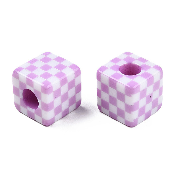 PandaHall Opaque Resin European Beads, Large Hole Beads, Cube with Tartan Pattern, Plum, 20x20x20mm, Hole: 9mm Resin Cube Purple
PandaHall Opaque Resin European Beads, Large Hole Beads, Cube with Tartan Pattern, Plum, 20x20x20mm, Hole: 9mm Resin Cube Purple