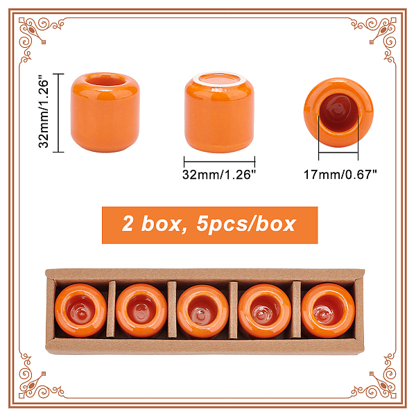 PandaHall Porcelain Candle Holder, Candle Jar, Column, Coral, 3.2x3.2cm, Inner Diameter: 1.7cm, 5pcs/box Porcelain Red
PandaHall Porcelain Candle Holder, Candle Jar, Column, Coral, 3.2x3.2cm, Inner Diameter: 1.7cm, 5pcs/box Porcelain Red