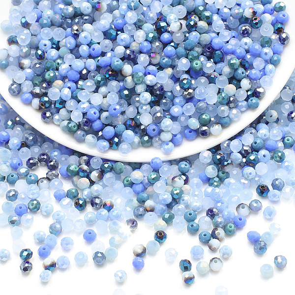 PandaHall Electroplate Glass Beads, Faceted, Round, Royal Blue, 4x3.5mm, Hole: 1mm Glass Round
PandaHall Electroplate Glass Beads, Faceted, Round, Royal Blue, 4x3.5mm, Hole: 1mm Glass Round