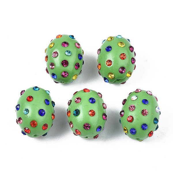 PandaHall Polymer Clay Rhinestone Beads, Pave Disco Ball Beads, Oval, Lime Green, PP15(2.1~2.2mm), 16.5~18x13~14mm, Hole: 1mm Polymer..., Multicolor
PandaHall Polymer Clay Rhinestone Beads, Pave Disco Ball Beads, Oval, Lime Green, PP15(2.1~2.2mm), 16.5~18x13~14mm, Hole: 1mm Polymer..., Multicolor