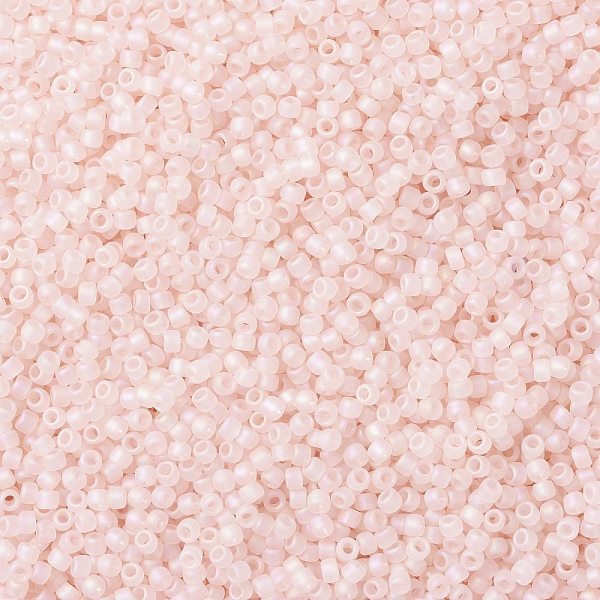 PandaHall TOHO Round Seed Beads, Japanese Seed Beads, (169F) Transparent AB Frost Rosaline, 15/0, 1.5mm, Hole: 0.7mm, about 15000pcs/50g..., Pink
PandaHall TOHO Round Seed Beads, Japanese Seed Beads, (169F) Transparent AB Frost Rosaline, 15/0, 1.5mm, Hole: 0.7mm, about 15000pcs/50g..., Pink