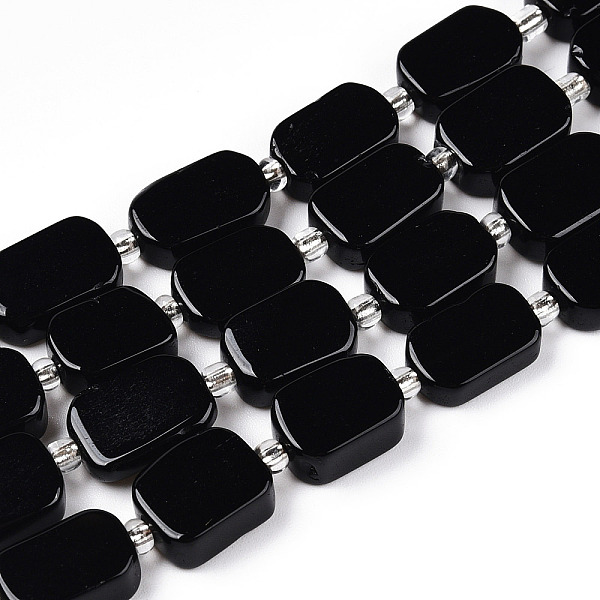 PandaHall Natural Obsidian Beads Strands, with Seed Beads, Rectangle, 11~13x7.5~9.5x3.5~6mm, Hole: 0.9mm, seed beads: 3x3x2, hole: 0.8mm..., Black
PandaHall Natural Obsidian Beads Strands, with Seed Beads, Rectangle, 11~13x7.5~9.5x3.5~6mm, Hole: 0.9mm, seed beads: 3x3x2, hole: 0.8mm..., Black