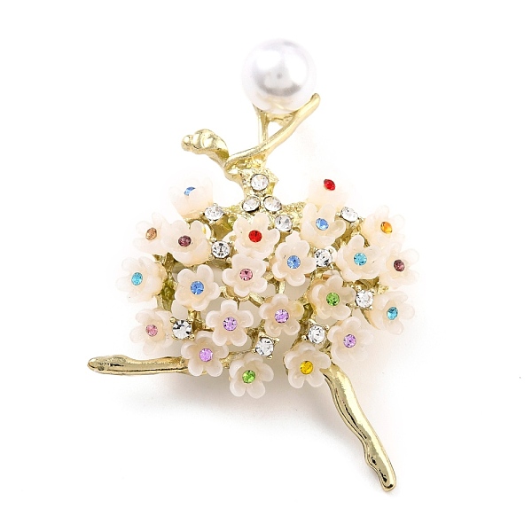 PandaHall Ballerina Alloy Brooch with Resin Pearl, Exquisite Rhinestone Lapel Pin for Girl Women, Golden, Colorful, 59x45x16.5mm, Pin: 0.8mm..., Multicolor
PandaHall Ballerina Alloy Brooch with Resin Pearl, Exquisite Rhinestone Lapel Pin for Girl Women, Golden, Colorful, 59x45x16.5mm, Pin: 0.8mm..., Multicolor
