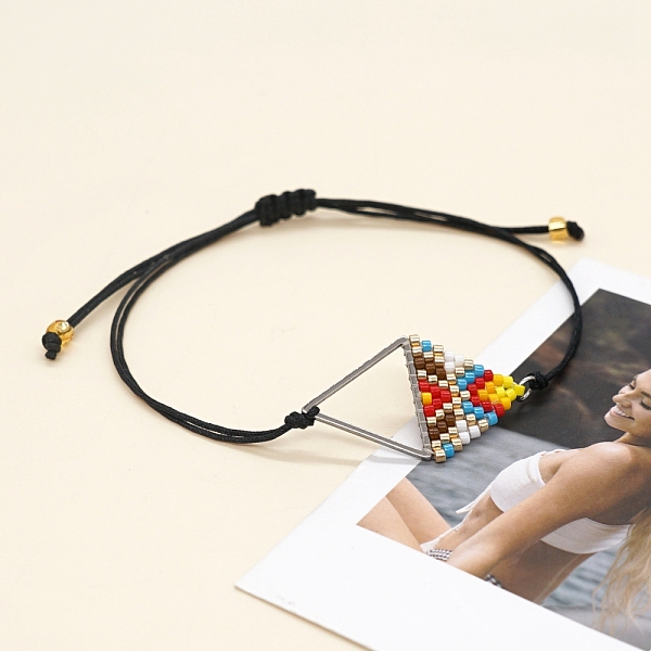 PandaHall Rhombus Loom Pattern MIYUKI Seed Beads Bracelets for Women, Adjustable Nylon Cord Braided Bead Bracelets, Colorful, 11 inch(28cm)...
PandaHall Rhombus Loom Pattern MIYUKI Seed Beads Bracelets for Women, Adjustable Nylon Cord Braided Bead Bracelets, Colorful, 11 inch(28cm)...