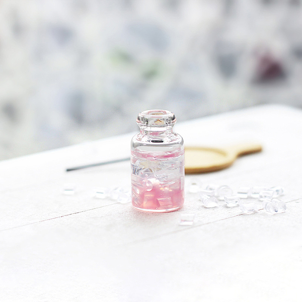 PandaHall Miniature Glass Jars, Micro Dollhouse Ornaments, Simulation Prop Decorations, Pink, 13x24mm Glass Bottle Pink
PandaHall Miniature Glass Jars, Micro Dollhouse Ornaments, Simulation Prop Decorations, Pink, 13x24mm Glass Bottle Pink