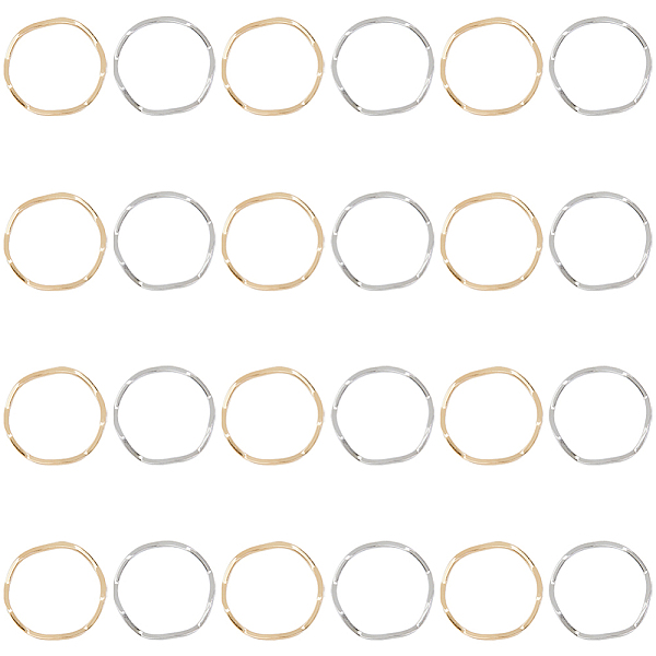 PandaHall DICOSMETIC 120Pcs 2 Colors Brass Linking Rings, Wave-Twisted Type, Platinum & Golden, 17.5x1mm, Inner Diameter: 15.5mm...
PandaHall DICOSMETIC 120Pcs 2 Colors Brass Linking Rings, Wave-Twisted Type, Platinum & Golden, 17.5x1mm, Inner Diameter: 15.5mm...
