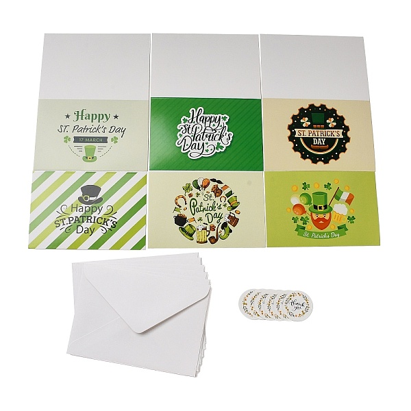 PandaHall Saint Patrick's Day Rectangle Paper Greeting Card, with Random Style Sticker and Envelope, for Party Card, Green...
PandaHall Saint Patrick's Day Rectangle Paper Greeting Card, with Random Style Sticker and Envelope, for Party Card, Green...