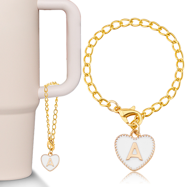 PandaHall Alloy Enamel Pendant Decorations, with Iron Twisted Chains Curb Chains, Flat Round with Letter A, Golden, 130mm, 20pcs/set..., White
PandaHall Alloy Enamel Pendant Decorations, with Iron Twisted Chains Curb Chains, Flat Round with Letter A, Golden, 130mm, 20pcs/set..., White