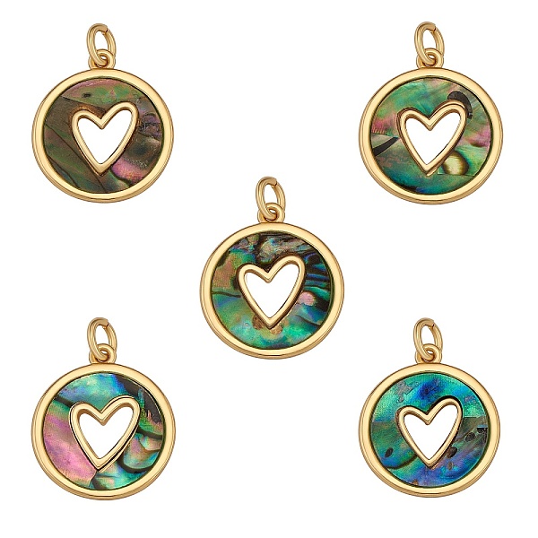 PandaHall Real 18K Gold Plated Brass Pendants, with Natural Paua Shell, Long-Lasting Plated, Flat Round with Heart, 18x16x2mm, Hole: 3mm...
PandaHall Real 18K Gold Plated Brass Pendants, with Natural Paua Shell, Long-Lasting Plated, Flat Round with Heart, 18x16x2mm, Hole: 3mm...