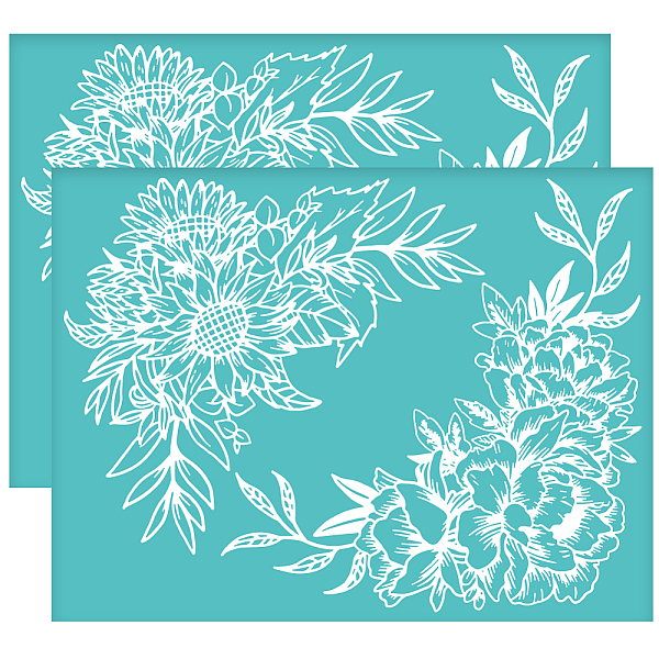 PandaHall Self-Adhesive Silk Screen Printing Stencil, for Painting on Wood, DIY Decoration T-Shirt Fabric, Turquoise, Flower, 280x220mm...
PandaHall Self-Adhesive Silk Screen Printing Stencil, for Painting on Wood, DIY Decoration T-Shirt Fabric, Turquoise, Flower, 280x220mm...