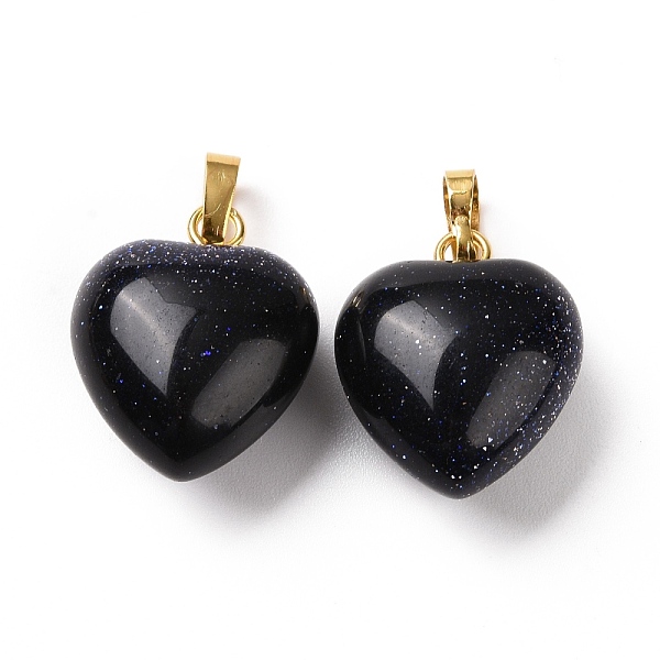 PandaHall Synthetic Blue Goldstone Pendants, with Golden Tone Brass Findings, Heart Charm, 18x15~15.5x6~8mm, Hole: 6x3mm Blue Goldstone...
PandaHall Synthetic Blue Goldstone Pendants, with Golden Tone Brass Findings, Heart Charm, 18x15~15.5x6~8mm, Hole: 6x3mm Blue Goldstone...