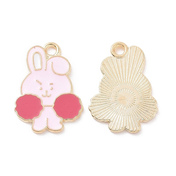PandaHall Alloy Enamel Pendants, Light Gold, Rabbit Charm, Pink, 20.5x14.5x1mm, Hole: 1.8mm Alloy+Enamel Rabbit Pink
PandaHall Alloy Enamel Pendants, Light Gold, Rabbit Charm, Pink, 20.5x14.5x1mm, Hole: 1.8mm Alloy+Enamel Rabbit Pink