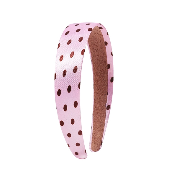 PandaHall Satin Hairbands, Girls Hair Accessories, Polka Dot Pattern, Pink, 140x120mm Cloth Pink
PandaHall Satin Hairbands, Girls Hair Accessories, Polka Dot Pattern, Pink, 140x120mm Cloth Pink