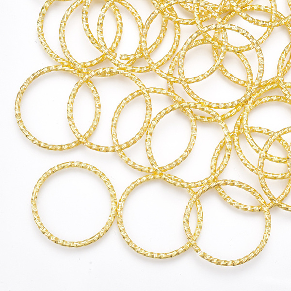 PandaHall Iron Linking Rings, Textured, Nickel Free, Golden, 25x2mm, Inner Diameter: 22mm, about 390pcs/500g Iron Ring
PandaHall Iron Linking Rings, Textured, Nickel Free, Golden, 25x2mm, Inner Diameter: 22mm, about 390pcs/500g Iron Ring