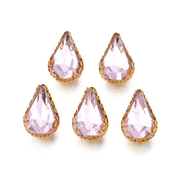 PandaHall Sew on Rhinestone, Transparent Glass Rhinestones, with Iron Prong Settings, Faceted, Teardrop, Pink, 13.5x8.5x5mm, Hole: 0.9mm...
PandaHall Sew on Rhinestone, Transparent Glass Rhinestones, with Iron Prong Settings, Faceted, Teardrop, Pink, 13.5x8.5x5mm, Hole: 0.9mm...