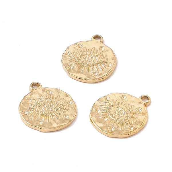 PandaHall Ion Plating(IP) 304 Stainless Steel Pendants, Flat Round with Eye, Golden, 19x16x2mm, Hole: 1.8mm 304 Stainless Steel Flat Round
PandaHall Ion Plating(IP) 304 Stainless Steel Pendants, Flat Round with Eye, Golden, 19x16x2mm, Hole: 1.8mm 304 Stainless Steel Flat Round