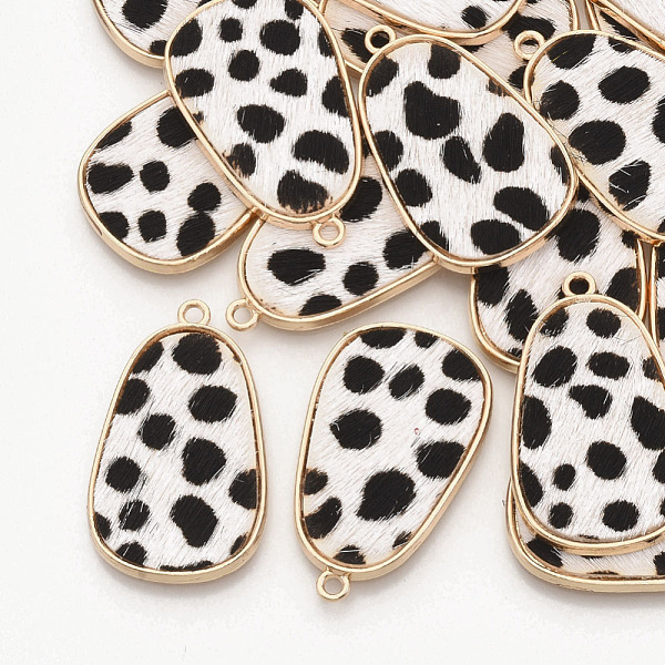 PandaHall Eco-Friendly Cowhide Leather Pendants, with Golden Plated Alloy Cabochon Settings, teardrop, with Spot Pattern, White, 35x21x2~3mm...
PandaHall Eco-Friendly Cowhide Leather Pendants, with Golden Plated Alloy Cabochon Settings, teardrop, with Spot Pattern, White, 35x21x2~3mm...