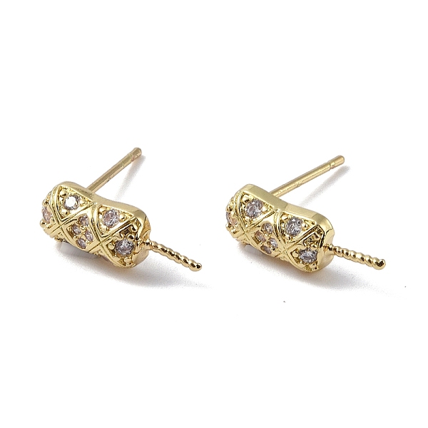 PandaHall Brass with Cubic Zirconia Rhombus Stud Earrings Findings, with 925 Sterling Silver Pins, Rectangle, Real 14K Gold Plated...
PandaHall Brass with Cubic Zirconia Rhombus Stud Earrings Findings, with 925 Sterling Silver Pins, Rectangle, Real 14K Gold Plated...