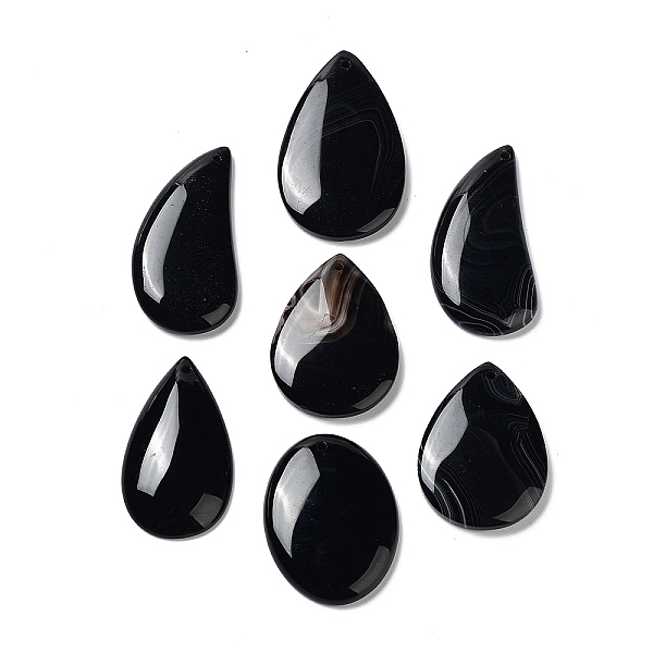 PandaHall Dyed & Heated Natural Agate Pendants, Teardrop Charms, Mixed Shapes, Black, 40~49x24~29x5~6mm, Hole: 1.6~1.8mm Natural Agate Mixed...
PandaHall Dyed & Heated Natural Agate Pendants, Teardrop Charms, Mixed Shapes, Black, 40~49x24~29x5~6mm, Hole: 1.6~1.8mm Natural Agate Mixed...