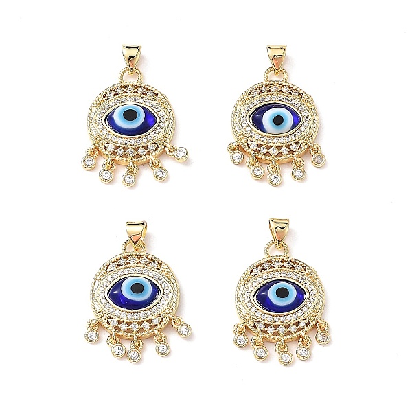 PandaHall Lampwork Evil Eye Pendants with Colorful Cubic Zirconia, Real 18K Gold Plated Brass Findings, Lead Free & Cadmium free, Blue...
PandaHall Lampwork Evil Eye Pendants with Colorful Cubic Zirconia, Real 18K Gold Plated Brass Findings, Lead Free & Cadmium free, Blue...