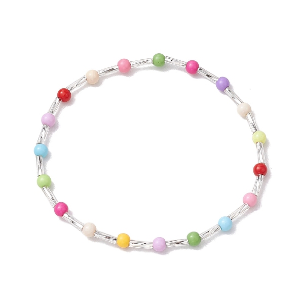 PandaHall 4mm Round Glass Seed Beaded Stretch Bracelets for Women, Colorful, Inner Diameter: 2-1/4 inch(5.7cm), Bead: 4mm Glass
PandaHall 4mm Round Glass Seed Beaded Stretch Bracelets for Women, Colorful, Inner Diameter: 2-1/4 inch(5.7cm), Bead: 4mm Glass
