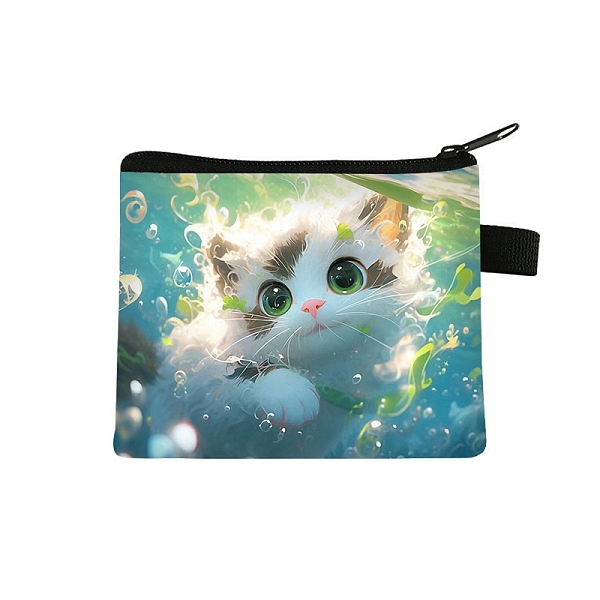 PandaHall Polyester Wallets, Rectangle with Cat Pattern Makeup Bags, Light Green, 11x13.5cm Polyester Rectangle
PandaHall Polyester Wallets, Rectangle with Cat Pattern Makeup Bags, Light Green, 11x13.5cm Polyester Rectangle