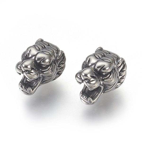 PandaHall 316 Surgical Stainless Steel Beads, Tiger, Antique Silver, 11x8x9.5mm, Hole: 2.5mm 316 Surgical Stainless Steel Tiger
PandaHall 316 Surgical Stainless Steel Beads, Tiger, Antique Silver, 11x8x9.5mm, Hole: 2.5mm 316 Surgical Stainless Steel Tiger