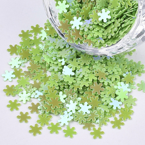 PandaHall Ornament Accessories, PVC Plastic Paillette/Sequins Beads, AB Color Plated, Snowflake, Light Green, 4.5x4x0.4mm, about...
PandaHall Ornament Accessories, PVC Plastic Paillette/Sequins Beads, AB Color Plated, Snowflake, Light Green, 4.5x4x0.4mm, about...