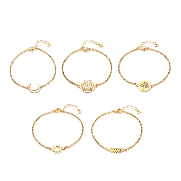 PandaHall 201 Stainless Steel Link Bracelet with 304 Stainless Steel Box Chains for Women, Golden, 7-1/2 inch(19cm) 304 Stainless Steel
PandaHall 201 Stainless Steel Link Bracelet with 304 Stainless Steel Box Chains for Women, Golden, 7-1/2 inch(19cm) 304 Stainless Steel