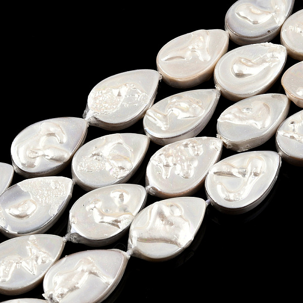 PandaHall Plating Natural Freshwater Shell Beads Strands, Imitate Baroque Pearl Keshi Pearl Beads, Teardrop, 15~16.5x10x4~5.5mm, Hole: 0.6mm...
PandaHall Plating Natural Freshwater Shell Beads Strands, Imitate Baroque Pearl Keshi Pearl Beads, Teardrop, 15~16.5x10x4~5.5mm, Hole: 0.6mm...