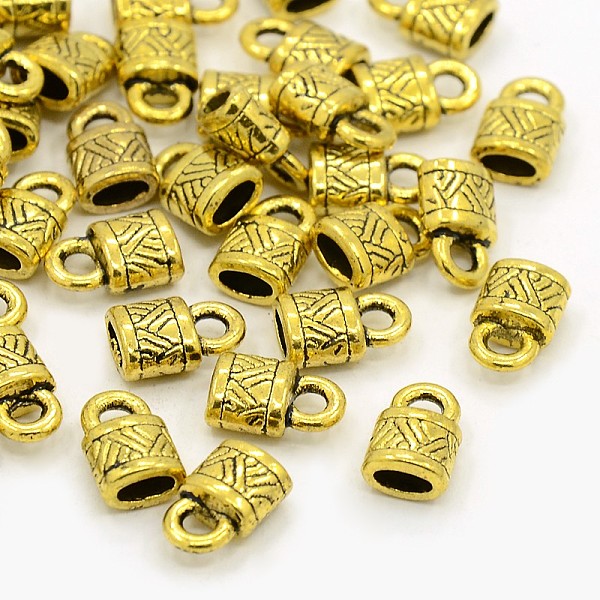 PandaHall Tibetan Style Alloy Cord Ends, End Caps, Lock, Antique Golden, Lead Free & Cadmium Free, 10x6.5x4.5mm, Hole: 2.5mm Alloy
PandaHall Tibetan Style Alloy Cord Ends, End Caps, Lock, Antique Golden, Lead Free & Cadmium Free, 10x6.5x4.5mm, Hole: 2.5mm Alloy