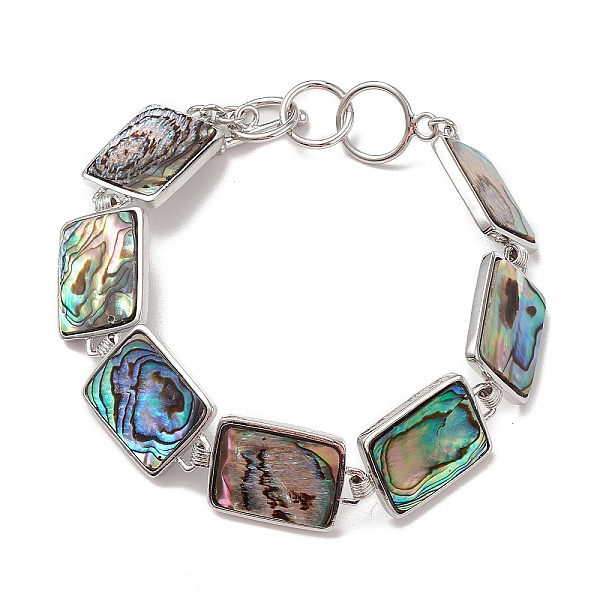 PandaHall Natural Abalone Shell/Paua Shell Link Chain Bracelets, Platinum Brass Jewelry for Women, Cadmium Free & Lead Free, Rectangle...
PandaHall Natural Abalone Shell/Paua Shell Link Chain Bracelets, Platinum Brass Jewelry for Women, Cadmium Free & Lead Free, Rectangle...