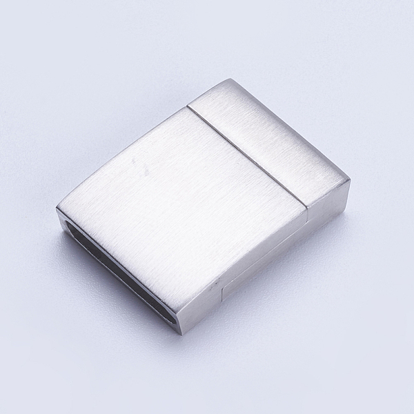 PandaHall 304 Stainless Steel Magnetic Clasps with Glue-in Ends, Frosted, Rectangle, Stainless Steel Color, 23x17x5mm, Hole: 3x15mm 304...
PandaHall 304 Stainless Steel Magnetic Clasps with Glue-in Ends, Frosted, Rectangle, Stainless Steel Color, 23x17x5mm, Hole: 3x15mm 304...