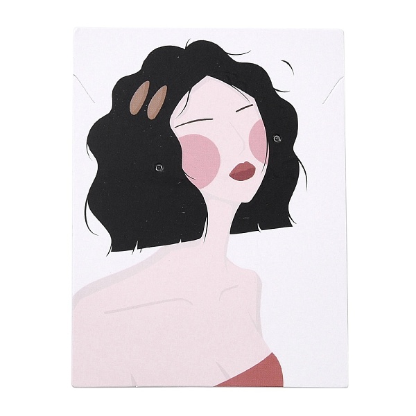 PandaHall Cardboard Jewelry Display Cards, for Hanging Earring & Ear Stud Display, Rectangle, Women Pattern, Lavender Blush, 8x6x0.04cm...
PandaHall Cardboard Jewelry Display Cards, for Hanging Earring & Ear Stud Display, Rectangle, Women Pattern, Lavender Blush, 8x6x0.04cm...