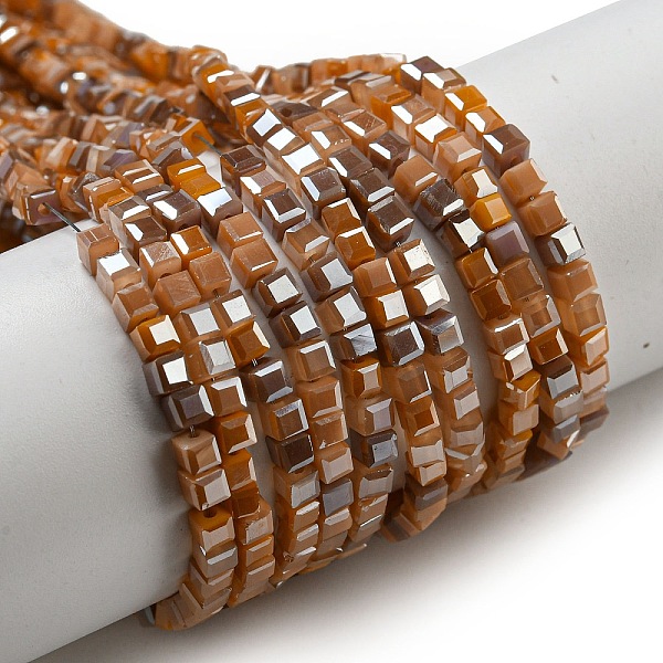 PandaHall Electroplate Glass Beads Strands, Full Rainbow Plated, Faceted, Cube, Peru, 2~2.5x2.5~3x2.5~3mm, Hole: 0.8mm, about 186pcs/strand..., Brown
PandaHall Electroplate Glass Beads Strands, Full Rainbow Plated, Faceted, Cube, Peru, 2~2.5x2.5~3x2.5~3mm, Hole: 0.8mm, about 186pcs/strand..., Brown