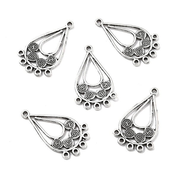 PandaHall Tibetan Style Alloy Chandelier Components, Drop, Antique Silver, 34x20x1.5mm, Hole: 1.2mm and 1.6mm Alloy Teardrop
PandaHall Tibetan Style Alloy Chandelier Components, Drop, Antique Silver, 34x20x1.5mm, Hole: 1.2mm and 1.6mm Alloy Teardrop