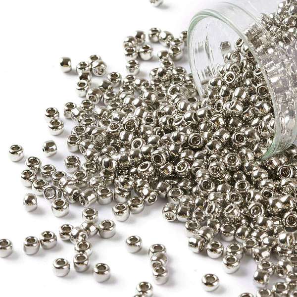 PandaHall TOHO Round Seed Beads, Japanese Seed Beads, (713) Olympic Silver Metallic, 8/0, 3mm, Hole: 1mm, about 222pcs/bottle, 10g/bottle...
PandaHall TOHO Round Seed Beads, Japanese Seed Beads, (713) Olympic Silver Metallic, 8/0, 3mm, Hole: 1mm, about 222pcs/bottle, 10g/bottle...