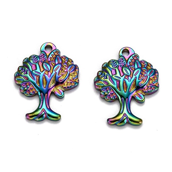 PandaHall Ion Plating(IP) 304 Stainless Steel Pendants, Tree of Life, Rainbow Color, 22x17x2.5mm, Hole: 1.8mm 304 Stainless Steel Tree
PandaHall Ion Plating(IP) 304 Stainless Steel Pendants, Tree of Life, Rainbow Color, 22x17x2.5mm, Hole: 1.8mm 304 Stainless Steel Tree