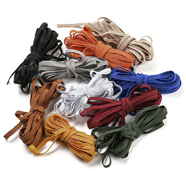 PandaHall 5 Yards Polyester Elastic Cords, for DIY Accessories, Flat, Mixed Color, 5mm Elastic Fibre Flat Multicolor
PandaHall 5 Yards Polyester Elastic Cords, for DIY Accessories, Flat, Mixed Color, 5mm Elastic Fibre Flat Multicolor