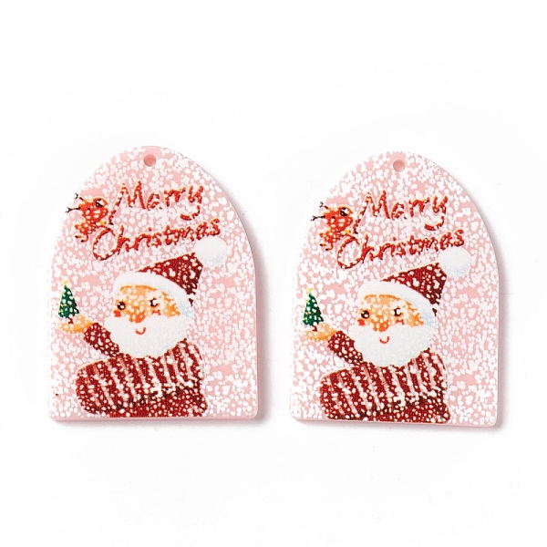 PandaHall Christmas Translucent Printed Acrylic Pendants, Arch with Santa Claus, Pink, 38x28x2.5mm, Hole: 1.4mm Acrylic Others Pink
PandaHall Christmas Translucent Printed Acrylic Pendants, Arch with Santa Claus, Pink, 38x28x2.5mm, Hole: 1.4mm Acrylic Others Pink
