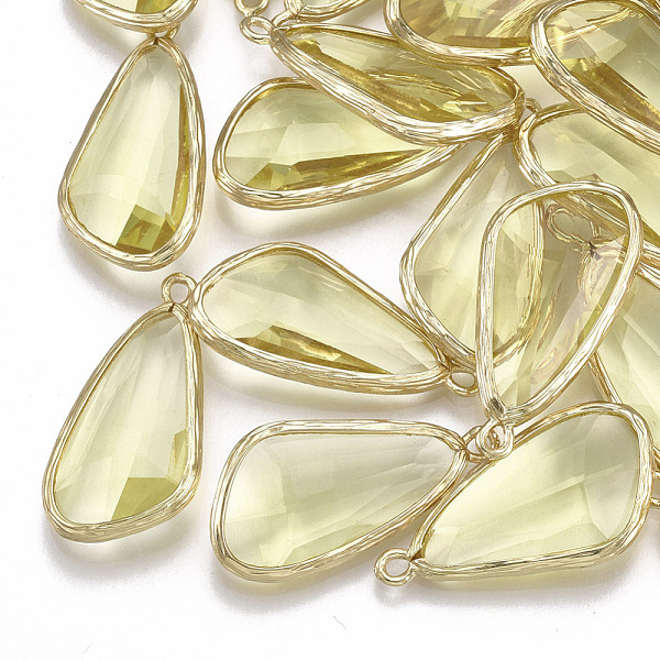 PandaHall Glass Pendants, with Brass Findings, Faceted, teardrop, Golden, Yellow, 28.5x14x6mm, Hole: 1.5mm Brass+Glass Teardrop Yellow
PandaHall Glass Pendants, with Brass Findings, Faceted, teardrop, Golden, Yellow, 28.5x14x6mm, Hole: 1.5mm Brass+Glass Teardrop Yellow