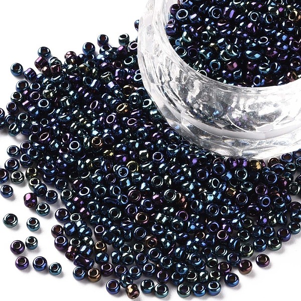 PandaHall 12/0 Glass Seed Beads, Iris Round, Prussian Blue, 2mm, Hole: 1mm, about 30000pcs/pound Glass Blue
PandaHall 12/0 Glass Seed Beads, Iris Round, Prussian Blue, 2mm, Hole: 1mm, about 30000pcs/pound Glass Blue