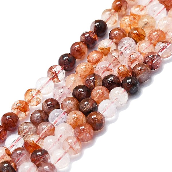 PandaHall Natural Red Hematoid Quartz/Ferruginous Quartz Beads Strands, Fire Quartz, Grade AB, Round, 6~7mm, Hole: 0.6mm, about...
PandaHall Natural Red Hematoid Quartz/Ferruginous Quartz Beads Strands, Fire Quartz, Grade AB, Round, 6~7mm, Hole: 0.6mm, about...