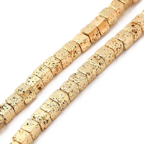 PandaHall Natural Lava Rock Beads Strands, Cube, Light Gold Plated, 4.5~4.7x4.5~4.7x4.5~4.7mm, Hole: 1mm, about 90~92pcs/strand, 17.32''...
PandaHall Natural Lava Rock Beads Strands, Cube, Light Gold Plated, 4.5~4.7x4.5~4.7x4.5~4.7mm, Hole: 1mm, about 90~92pcs/strand, 17.32''...