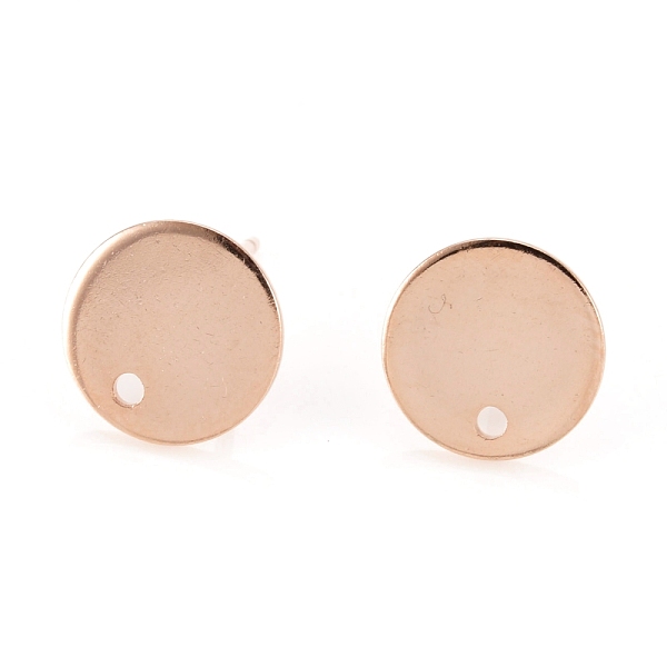 PandaHall Flat Plate 201 Stainless Steel Stud Earring Findings, with 304 Stainless Steel Pin, Flat Round, Real Rose Gold Plated, 10x0.8mm...
PandaHall Flat Plate 201 Stainless Steel Stud Earring Findings, with 304 Stainless Steel Pin, Flat Round, Real Rose Gold Plated, 10x0.8mm...