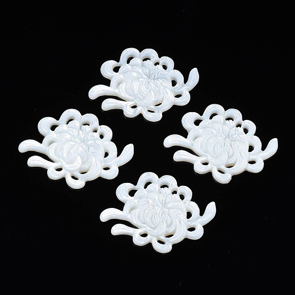 PandaHall Natural White Shell Cabochons, Flower, 23.5x33x2.5~3mm White Shell Flower
PandaHall Natural White Shell Cabochons, Flower, 23.5x33x2.5~3mm White Shell Flower